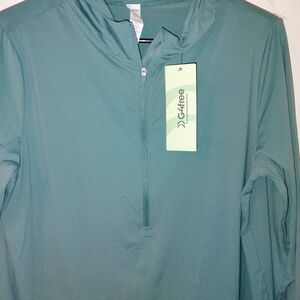 NWT G4Free Women's Teal Sweatshirt PTP 21"